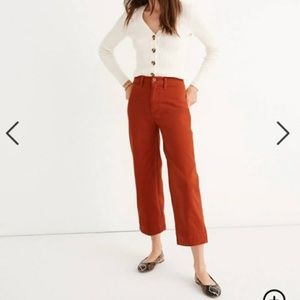 Madewell Slim Emmet Wide Leg Crop